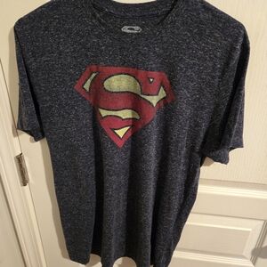 Superman Logo Men's Blue T-Shirt